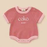 COKO knit ROMPER PINK