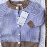 Wonderland- CARDIGAN (PURPLE/BROWN)