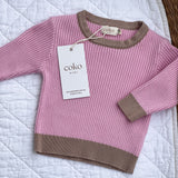 Long Sleeve Top - PINK/BROWN