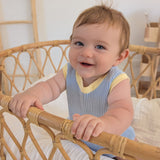 Summer Days Romper - Blue Lemon