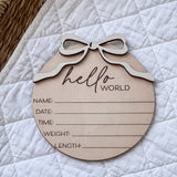 Announcement Plaque - Bow