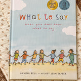 What to Say - Book