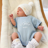 COKO knit ROMPER BLUE