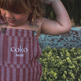 Slow Days Overalls - Cherry