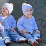 Wonderland- CARDIGAN (BLUE/BOWN)