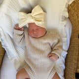 Chunky Knit Romper - OAT