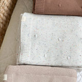 Spotty Textured Blanket - Milk