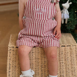 CK Christmas - Santa Baby Overalls RED